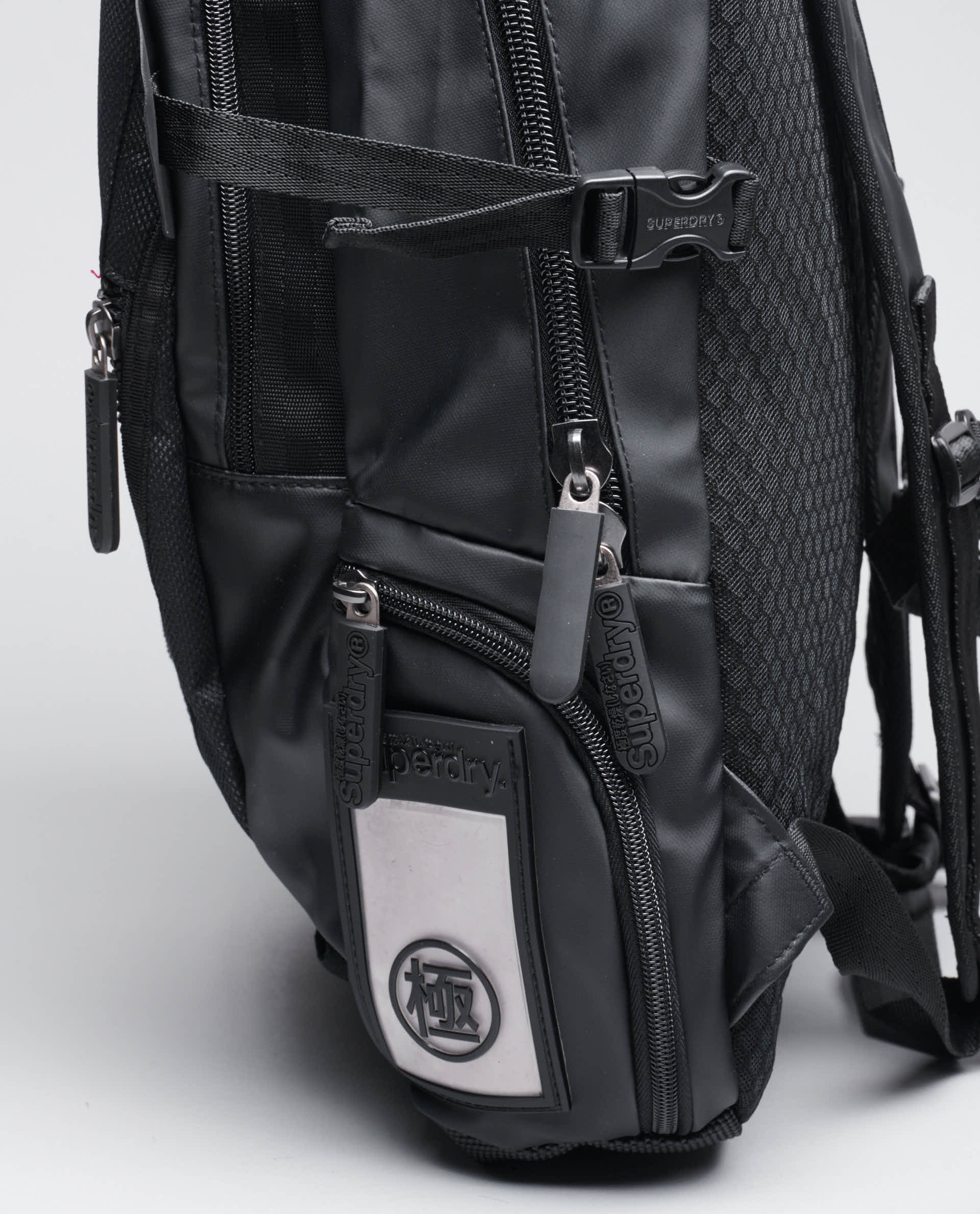 superdry leather backpack